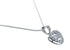 Cubic Zirconia Heart Pendant Silver Italian Necklace JX128565